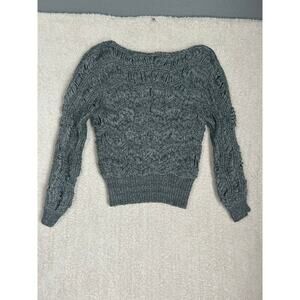 Women’s cable knit sweater with mohair. Please see measurements for size
